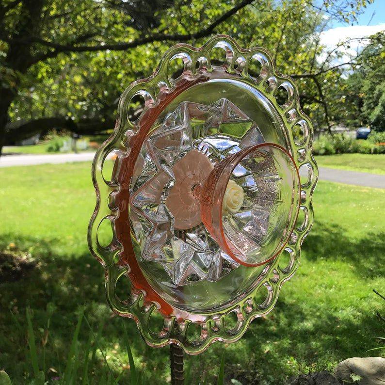 Repurposed Glass Glass Garden Art