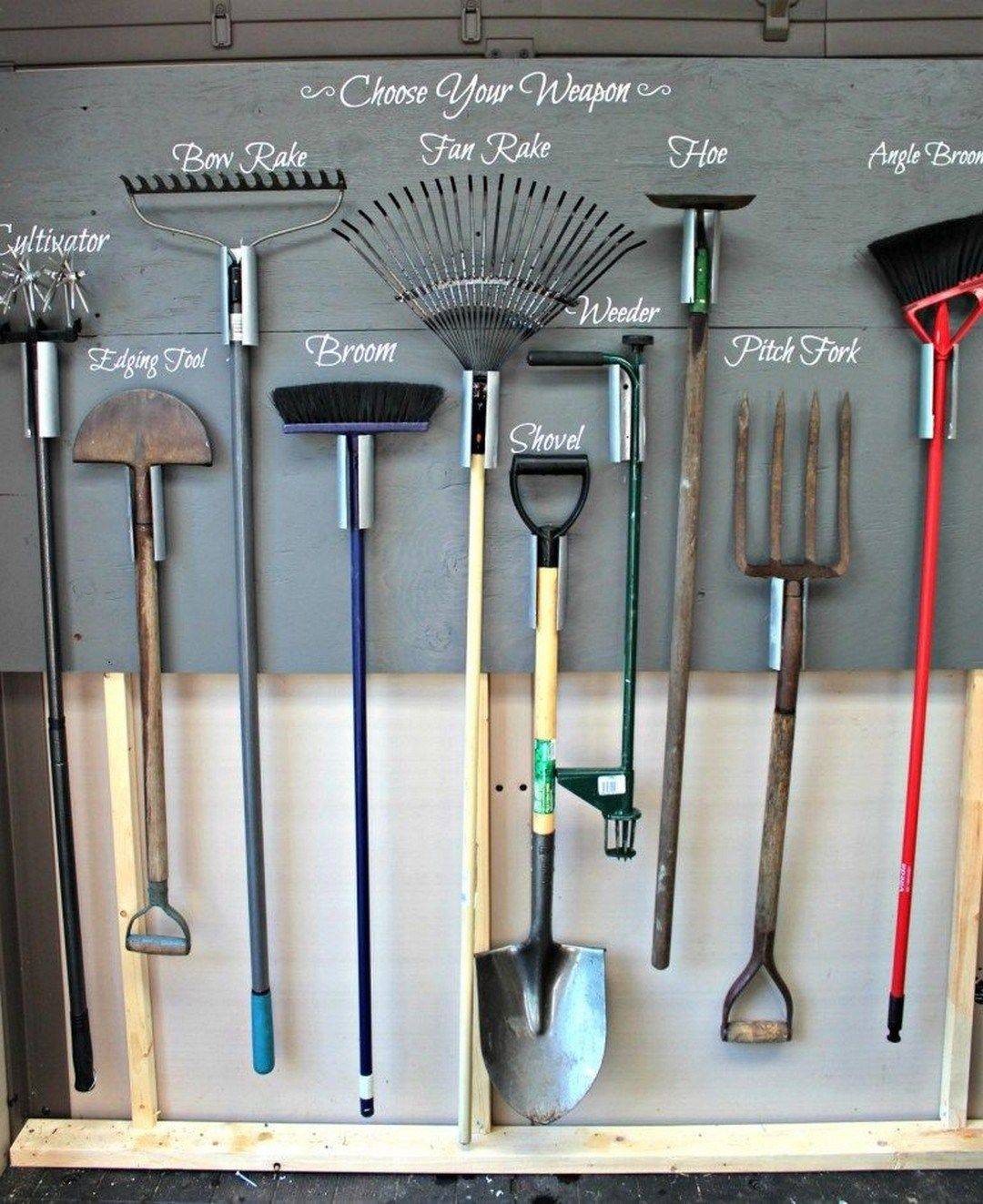 Diy Garden Tool Storage Idea