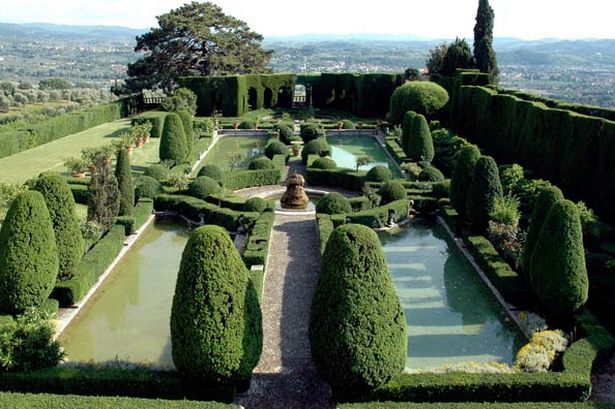 Italian Renaissance Garden Hamilton Gardens New Stock Photo