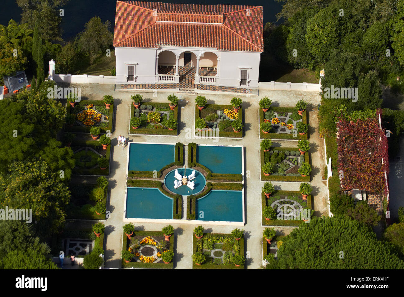 Italienischer Renaissance Garten Stockfotos