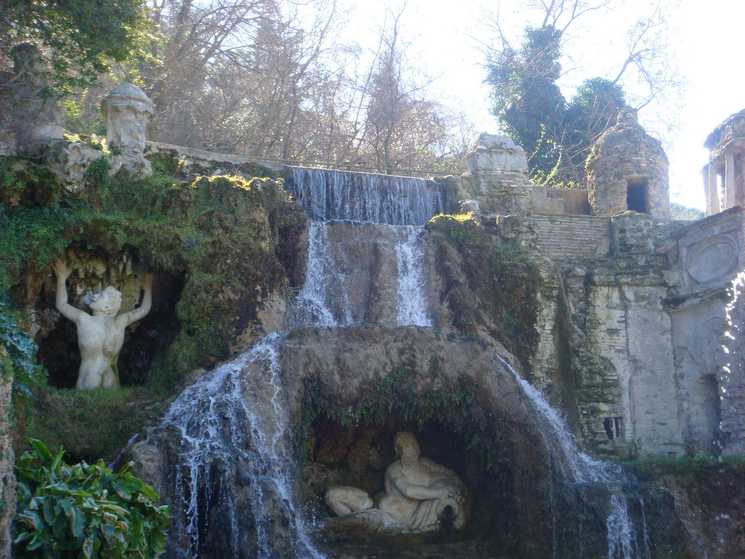 Fountain Tivoli Rome Italy Roma Tivoli Rom
