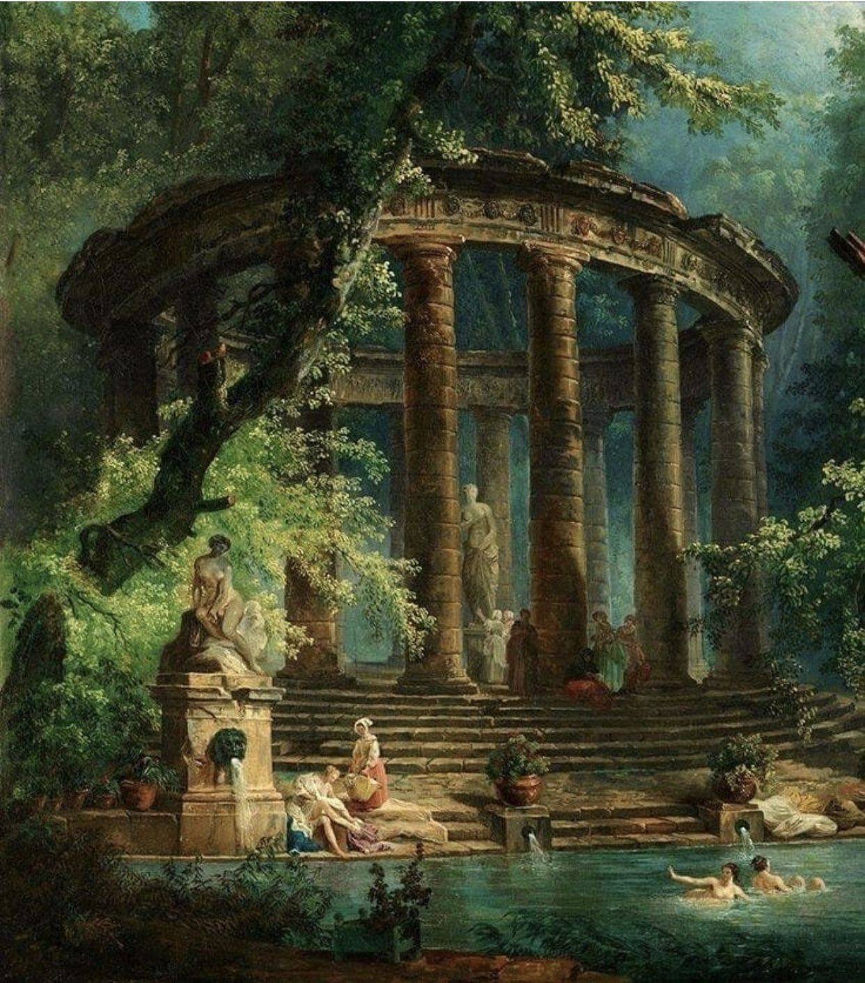 Xrenaissance Garden Painting Print