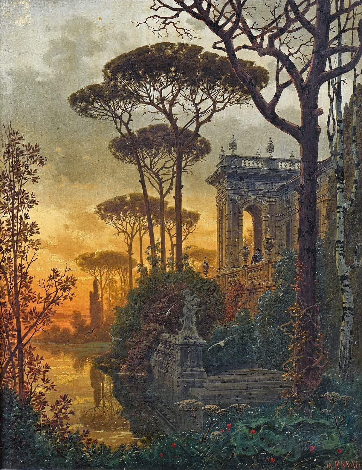 Sonnenuntergang Ferdinand Knab