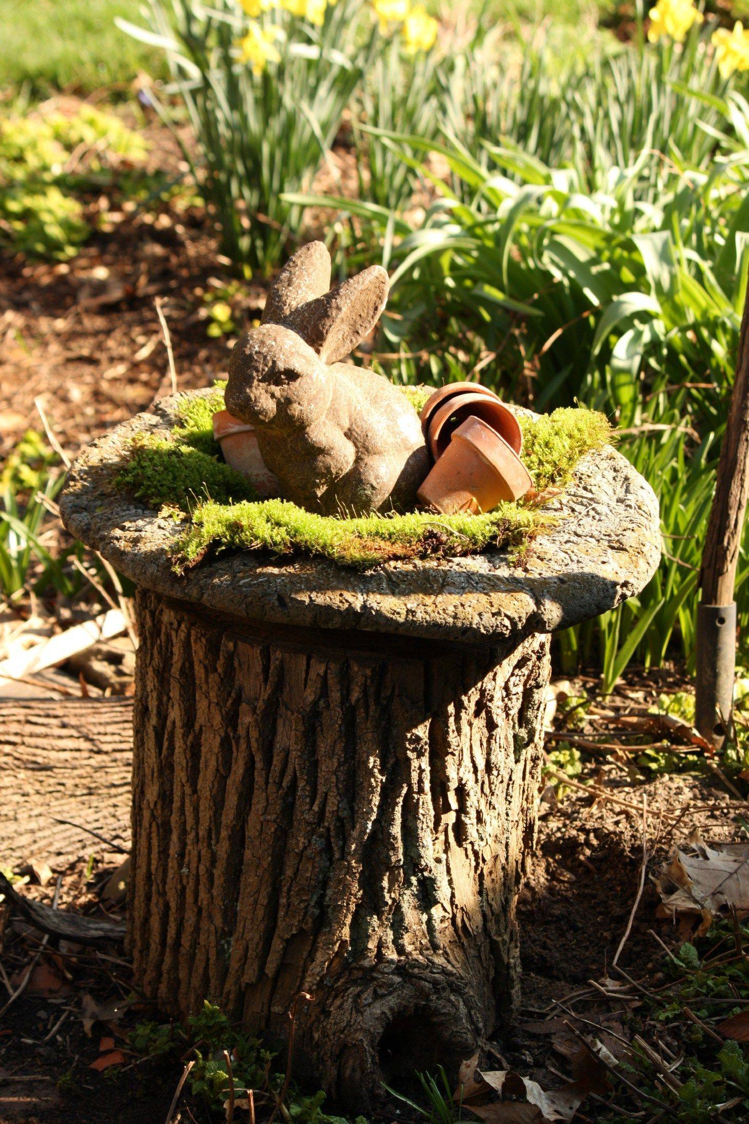 22 Tree Stump Garden Art Ideas You Should Look | SharonSable