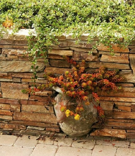 A Stacked Retaining Wall