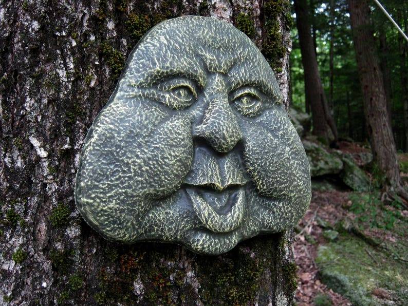 Concrete Garden Art Rock Face Garden Decor