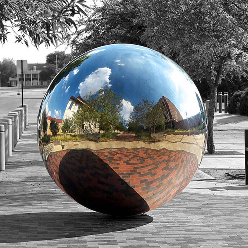 Free Shipping Garden Art Metal Sphere Sculpture Home