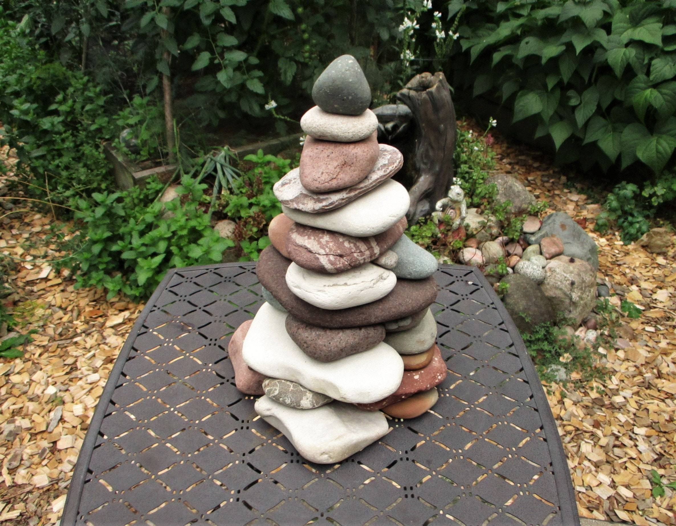 Best River Rock And Stone Garden Decorating Ideas