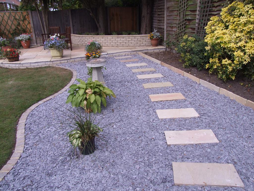 Stepping Stone Backyard Patio Designs