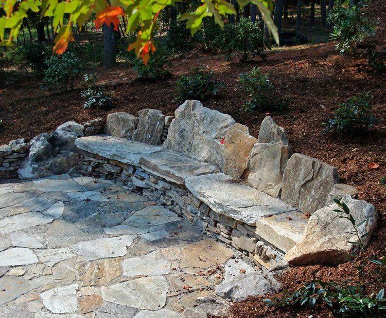Natural Rock Garden Seating Carolyn