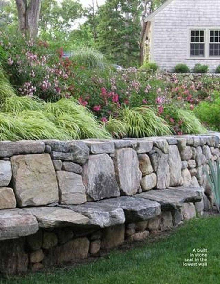 Natural Stone Garden Seating Ideas