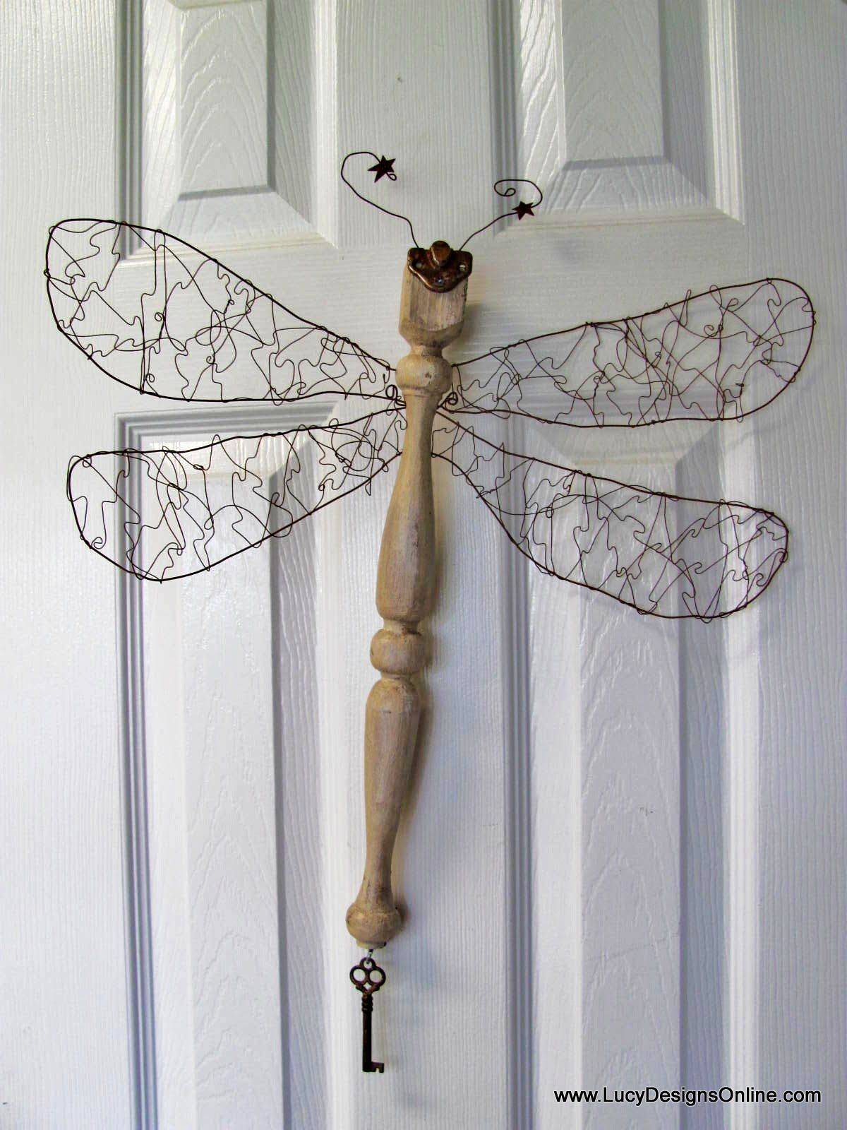 Metal Dragonfly Yard Art Whimsical Garden Decor