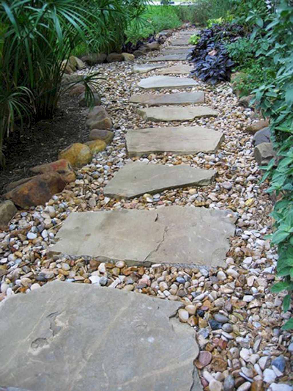 Natural River Rock Hexagonal Stepping Stones