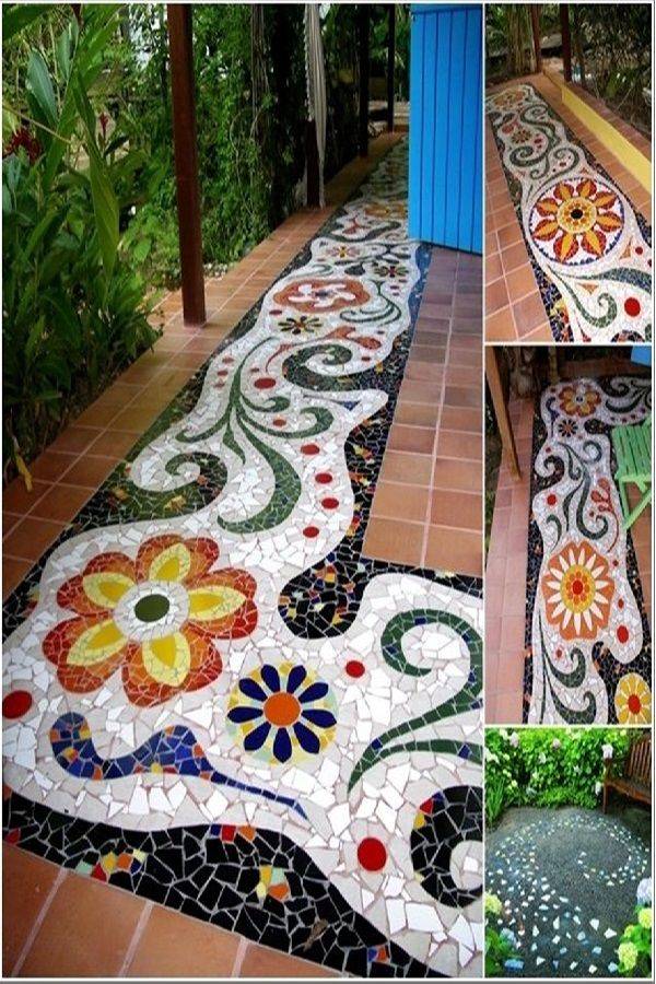 Wonderfull Diy Garden Mosaics Projects