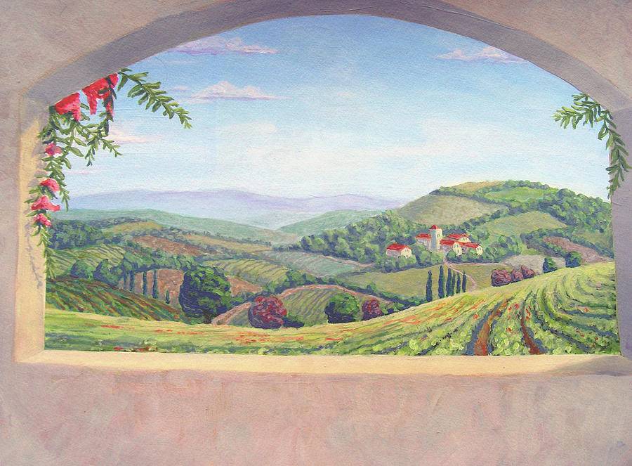 Italian Courtyard Painting Italian Garden Area Pinterest Italian