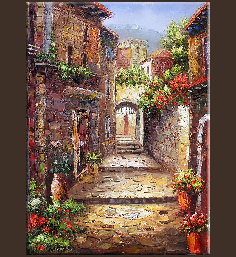 Italian Courtyard Painting Italian Garden Area Pinterest Italian