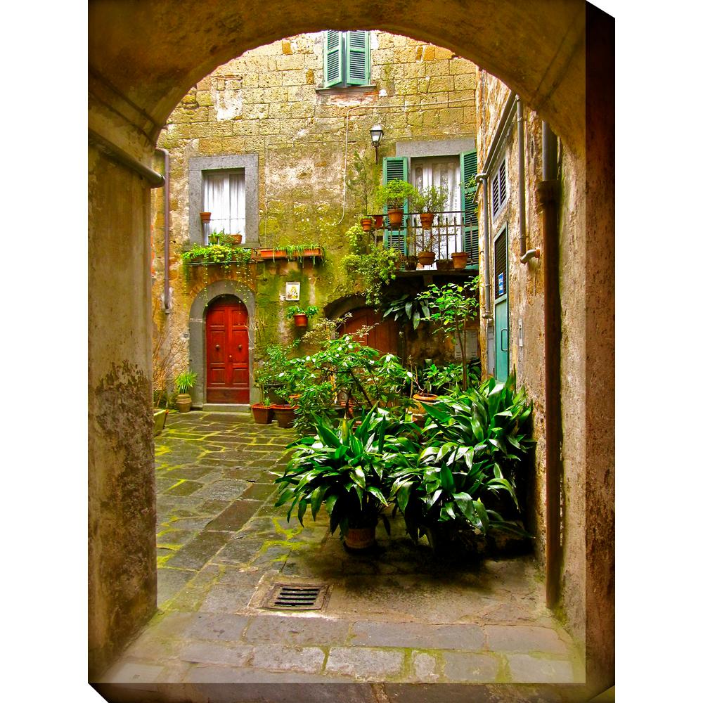 Tuscan Flowers Canvas Wall Art