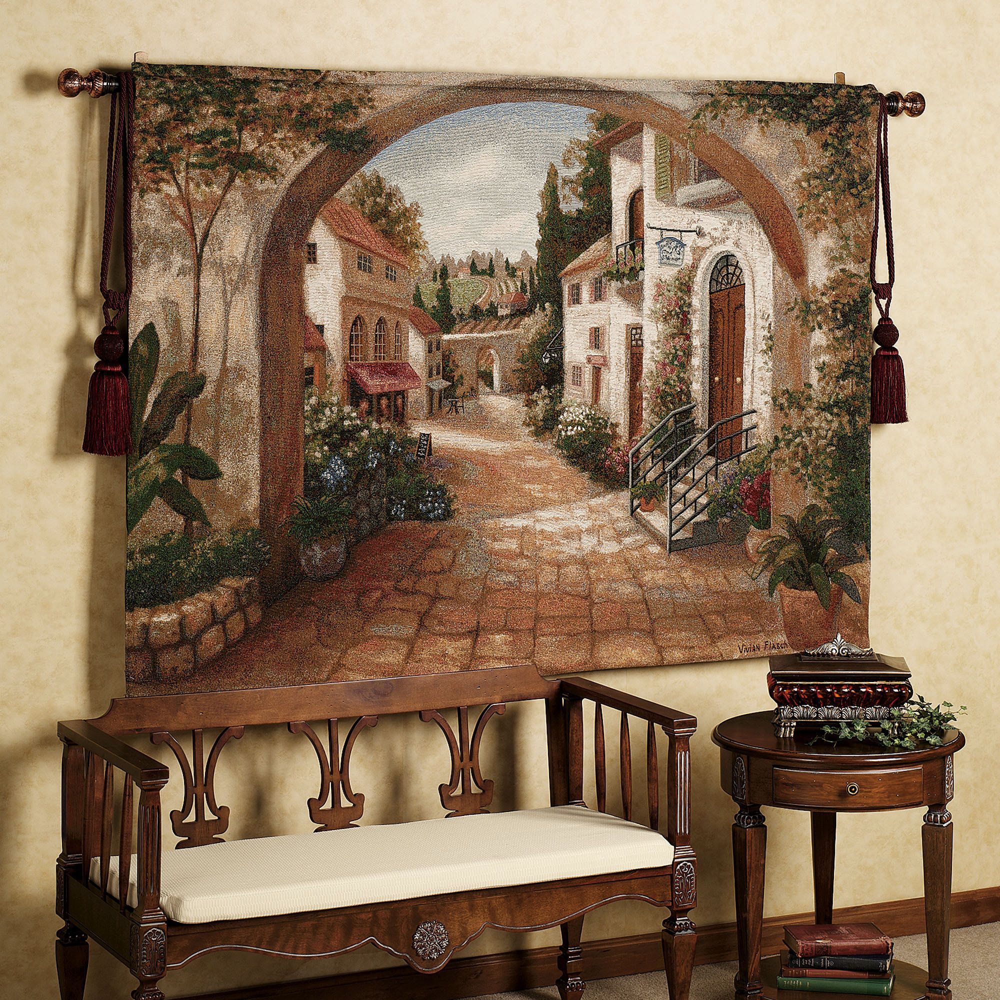 Yary Dluhos Italian Garden Villa Table Patio Flowers
