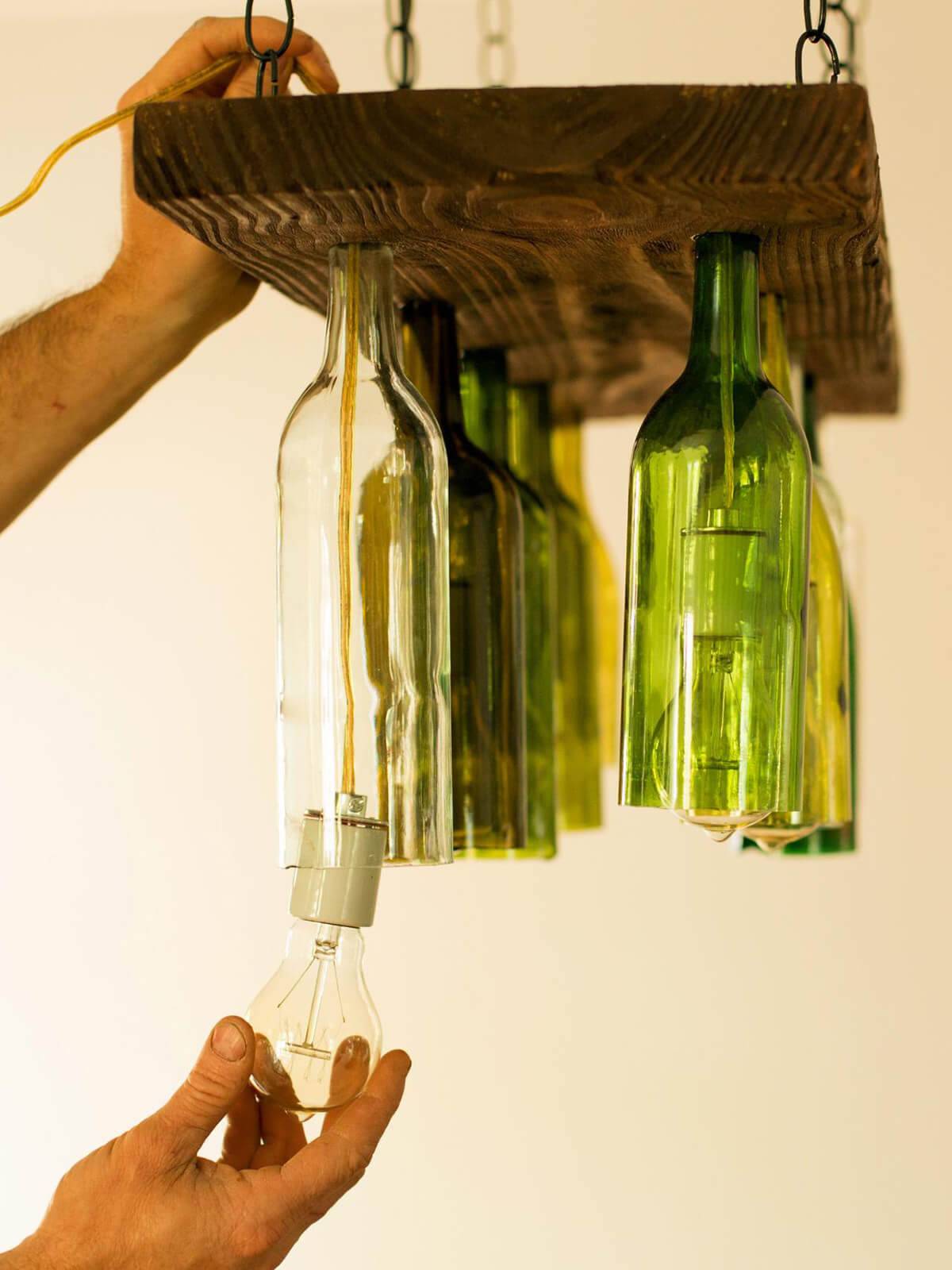 Wine Bottle Planter