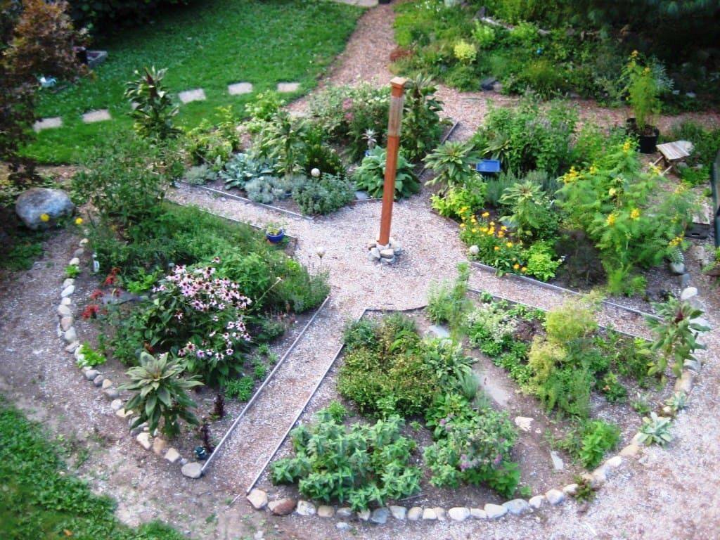 Medicinal Herb Garden Design Photograph