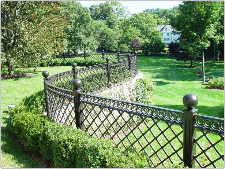 Ornamental Iron Fencing Backyard Gates