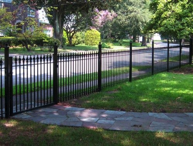 Sunnydaze Piece Spear Top Garden Iron Landscape Garden Border Fence