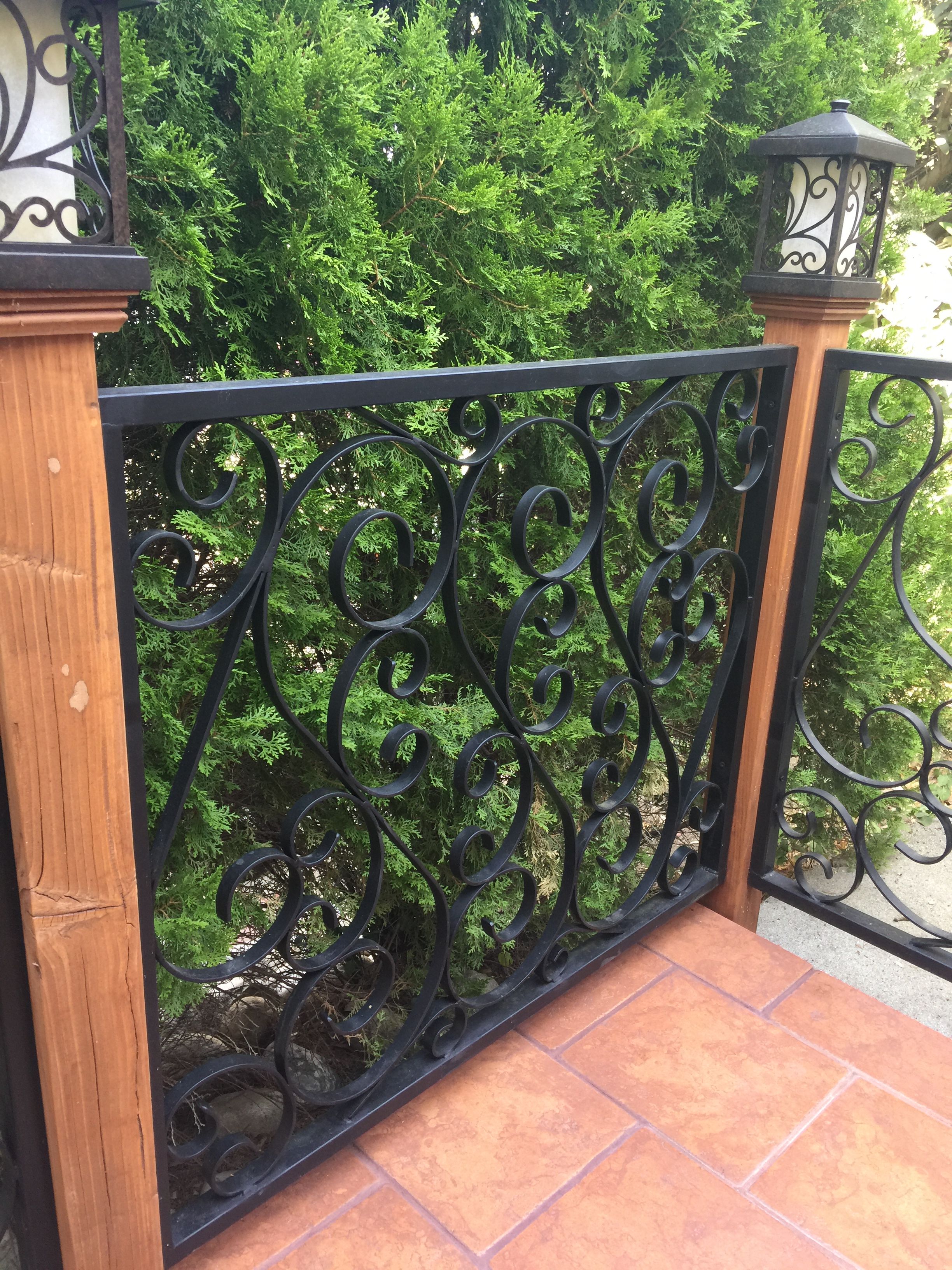 Wrought Iron Side Garden Gates