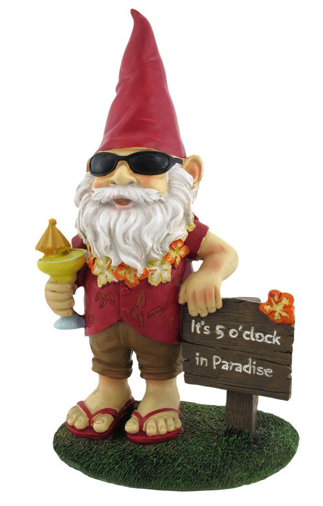 Tall Polyresin Owill Funny Garden