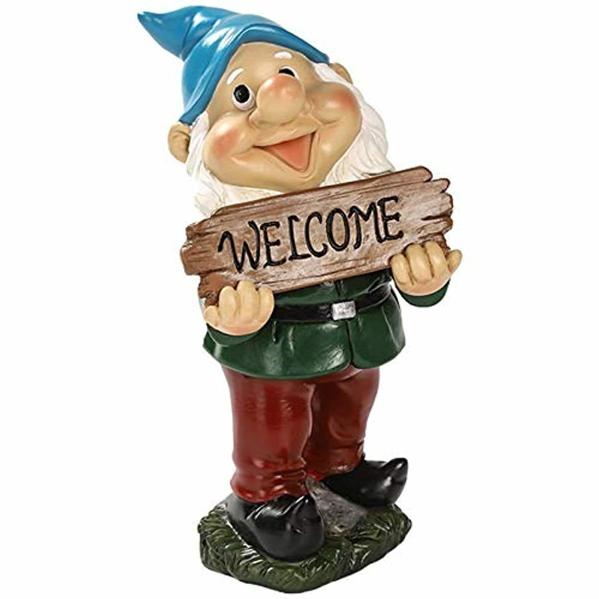 Large Garden Gnome Statue Cat Massacre Funny