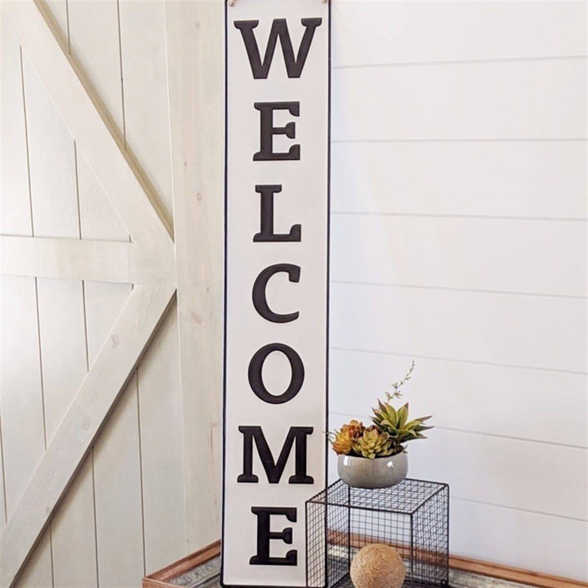 Custom Metal Address Sign Welcome Sign Rustic Sign