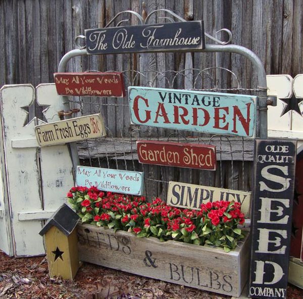 Yard Signs Personalized Garden