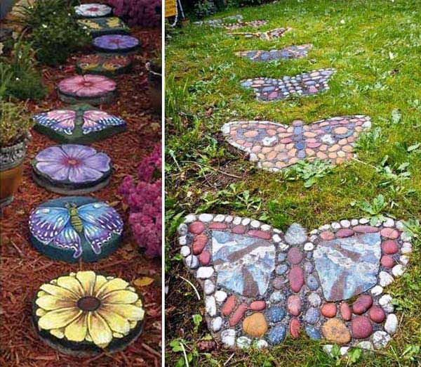 Diy Garden Stepping Stones Crafts