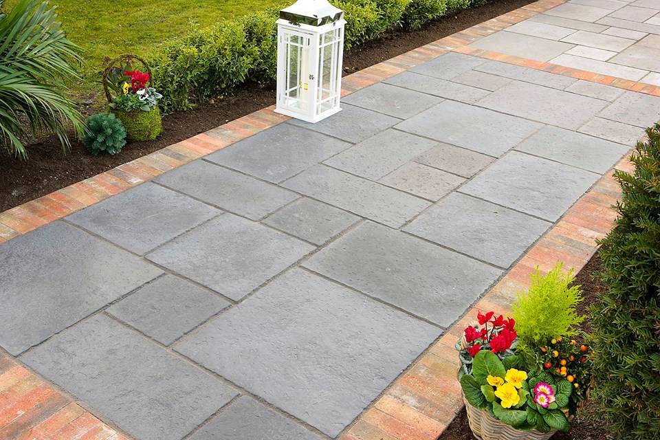 Landscaping Outdoor Patio Stone Garden Floor Tiles Design Beautiful Of