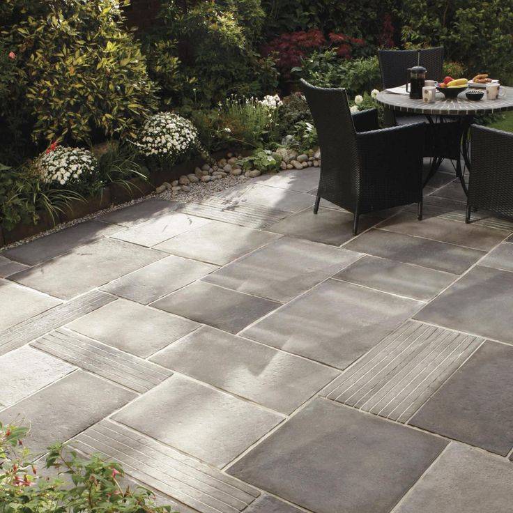 Landscaping Outdoor Patio Stone Garden Floor Tiles Design Beautiful Of