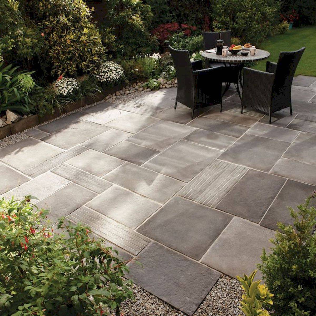 Landscaping Outdoor Patio Stone Garden Floor Tiles Design Beautiful Of
