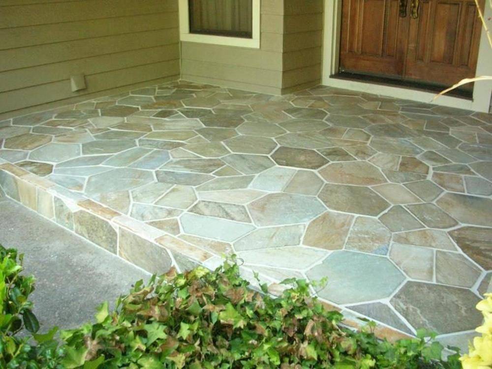 Outdoor Stone Tile Flooring Ideas