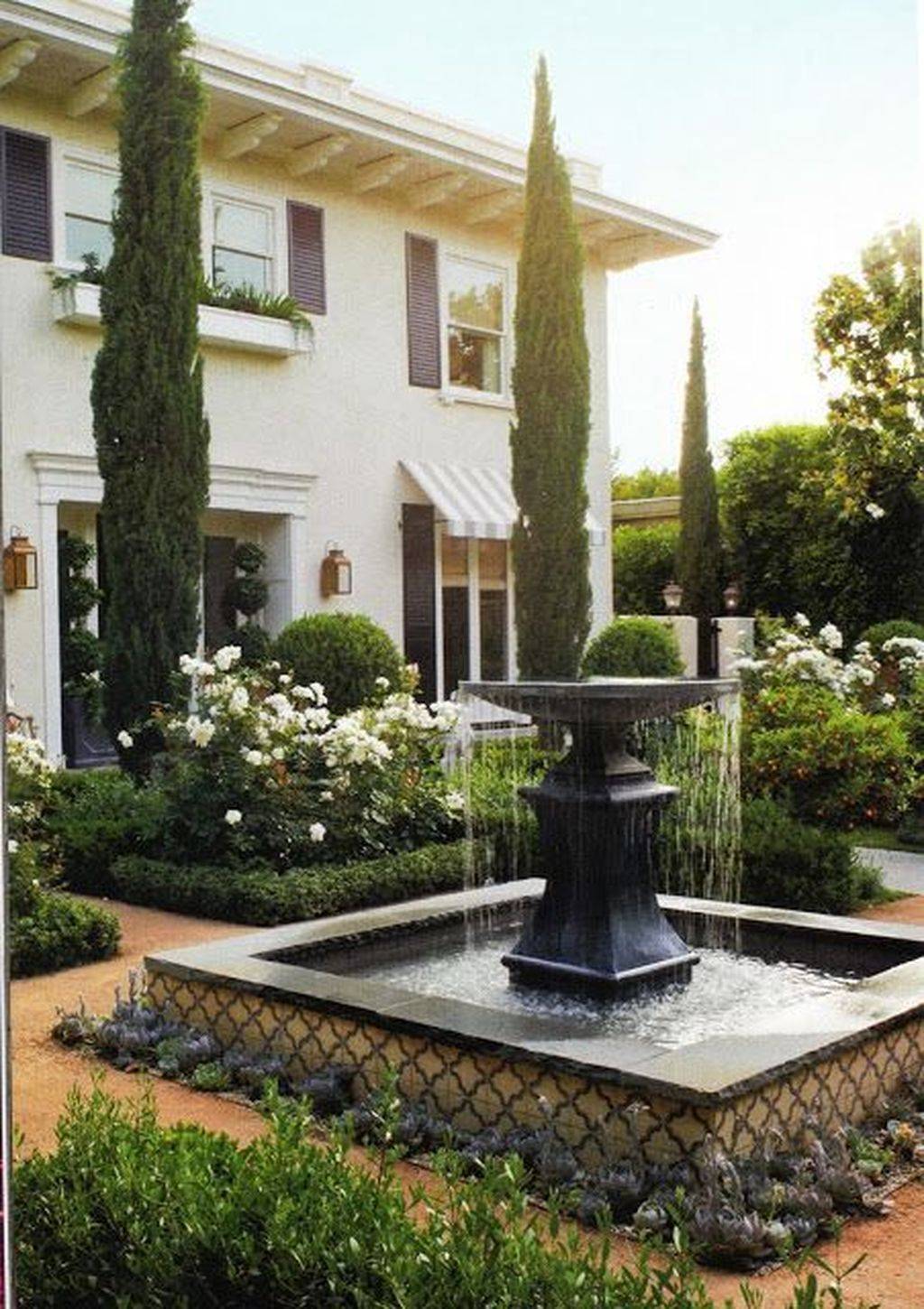 European Style Small Yard Patio Courtyard Exterior Renovation
