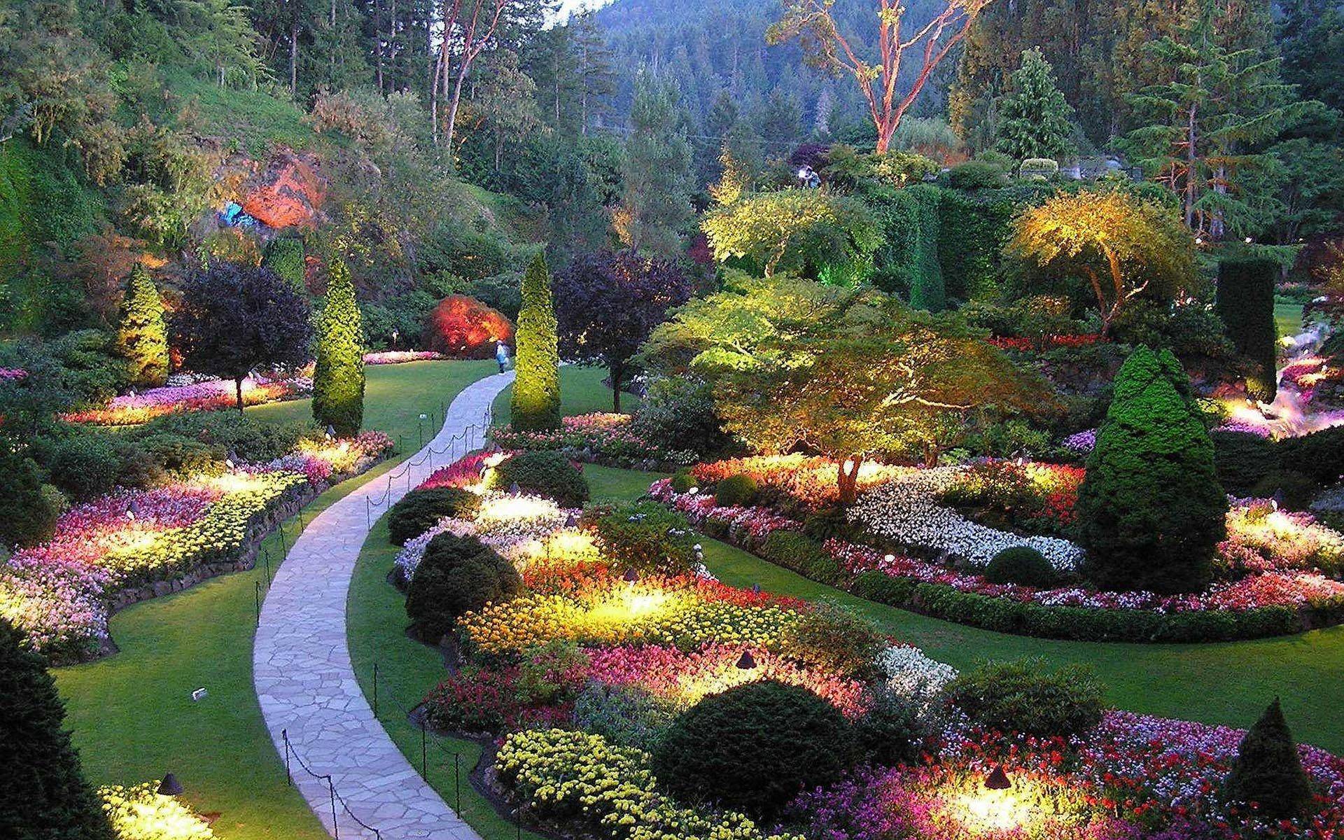 The Spectacular Butchart Gardens Vancouver Island View