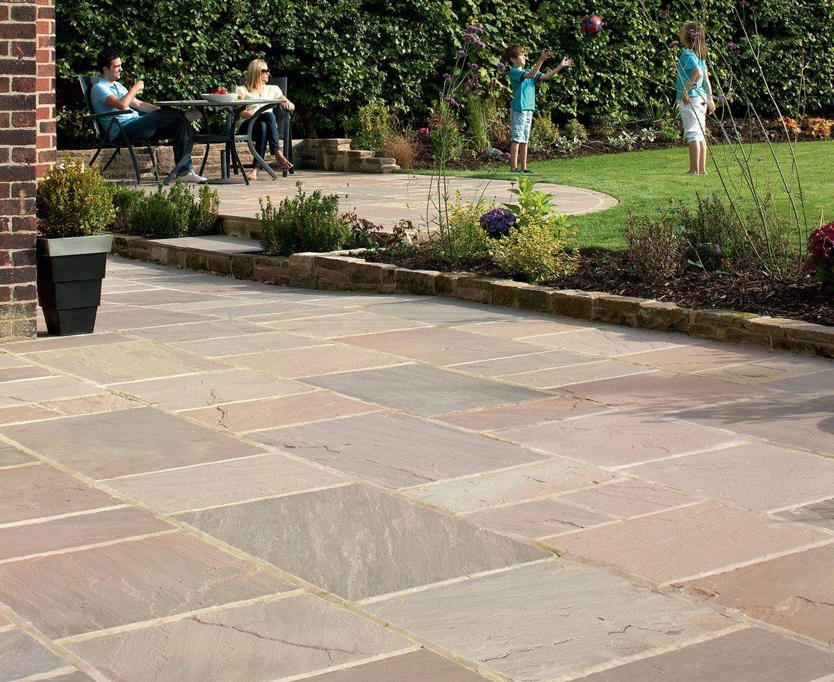 Indian Sandstone Paving Natural Stone Patio Flags Garden Slabs