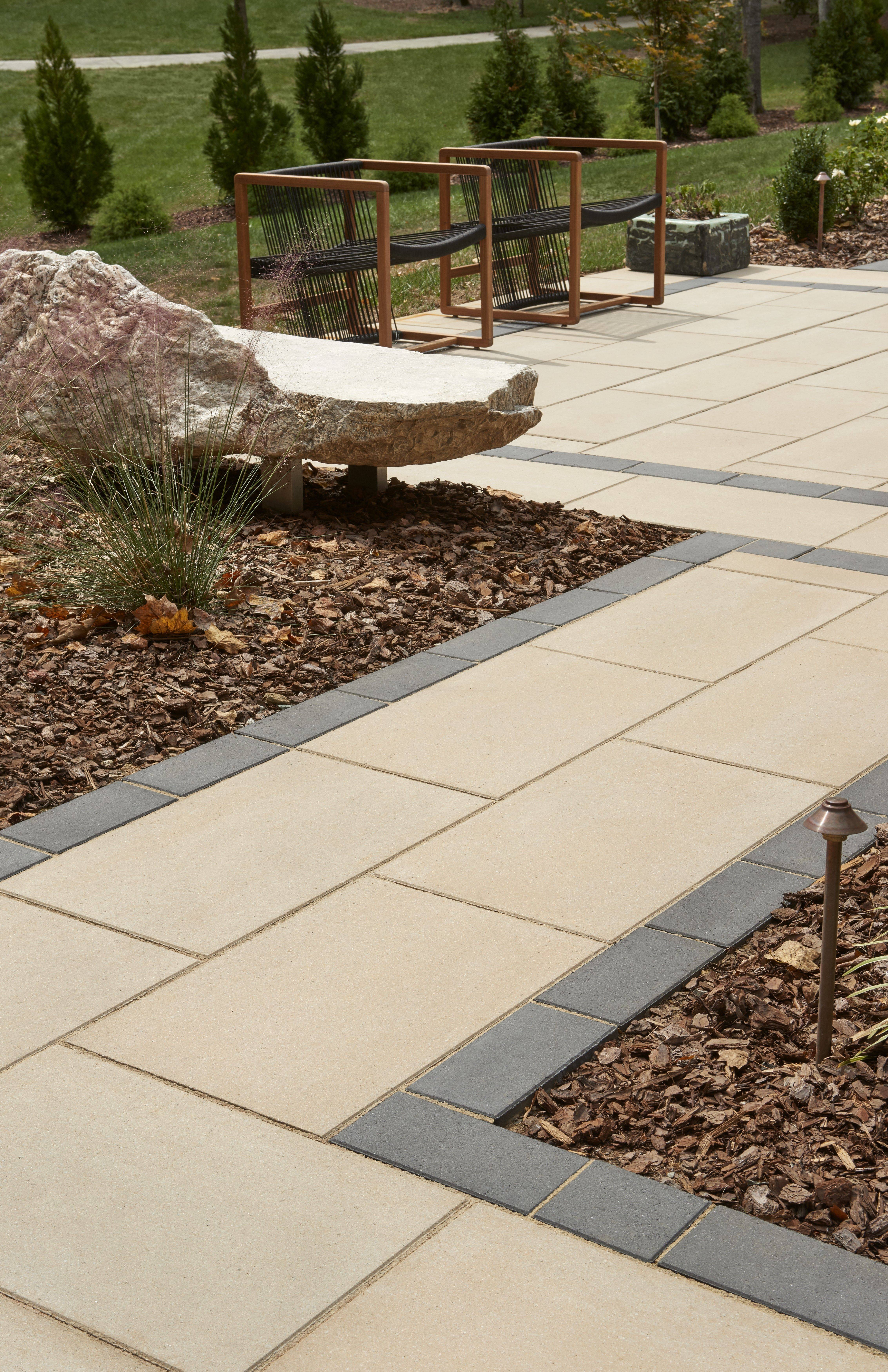 Mixed Colour Diamond Offset Paving Slab