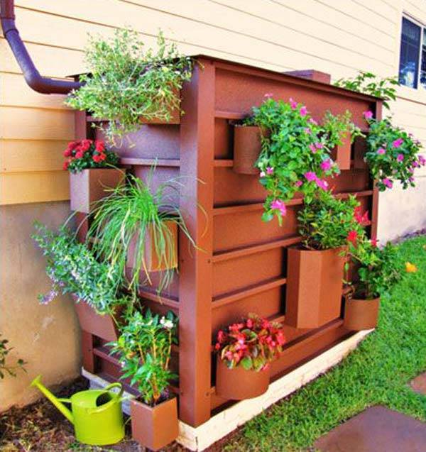 A Decorative Downspout Landscape