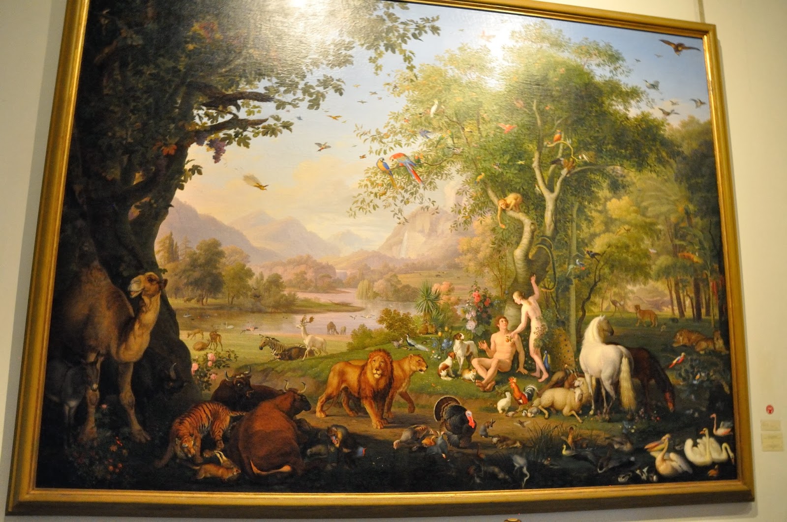 Adam And Eve Garden Of Eden Painting