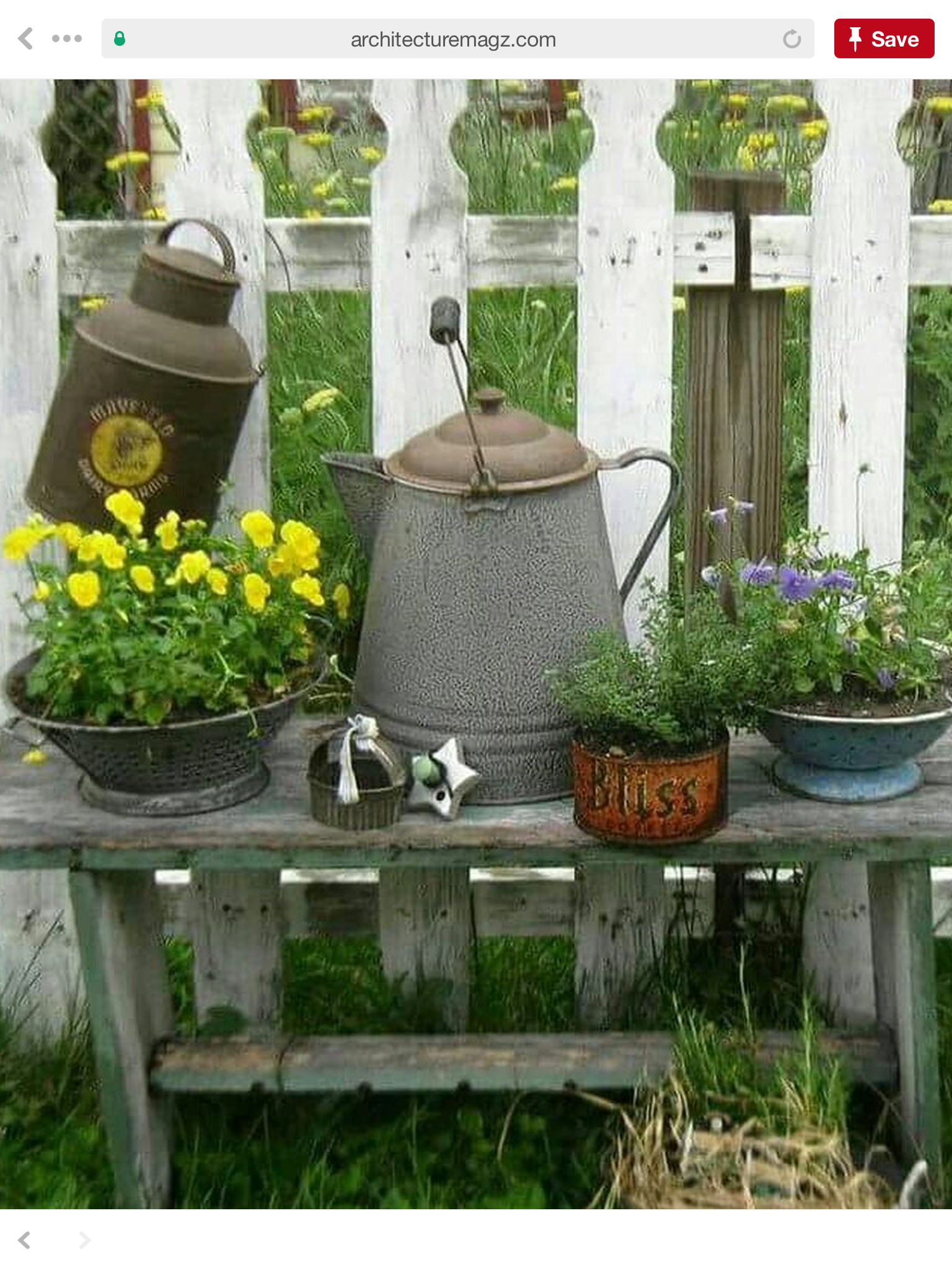 Rustic Garden Decor