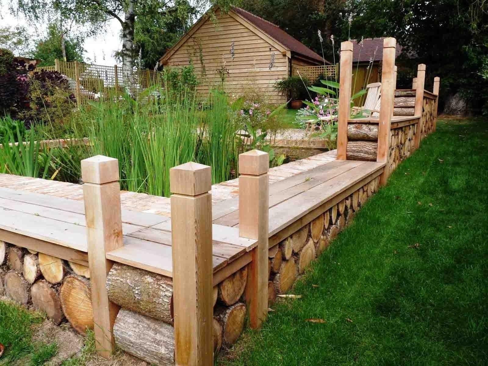 Stunning Tree Log Garden Gate