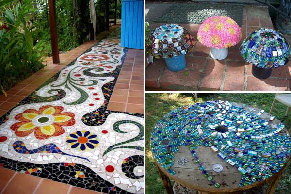 Mosaic Stepping Stone Ideas