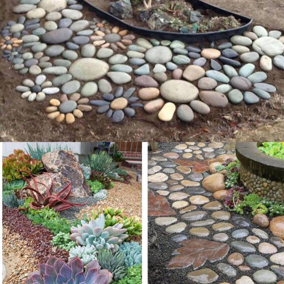 Amasing Concepts With Stone Mosaic Backyard Path And Extra