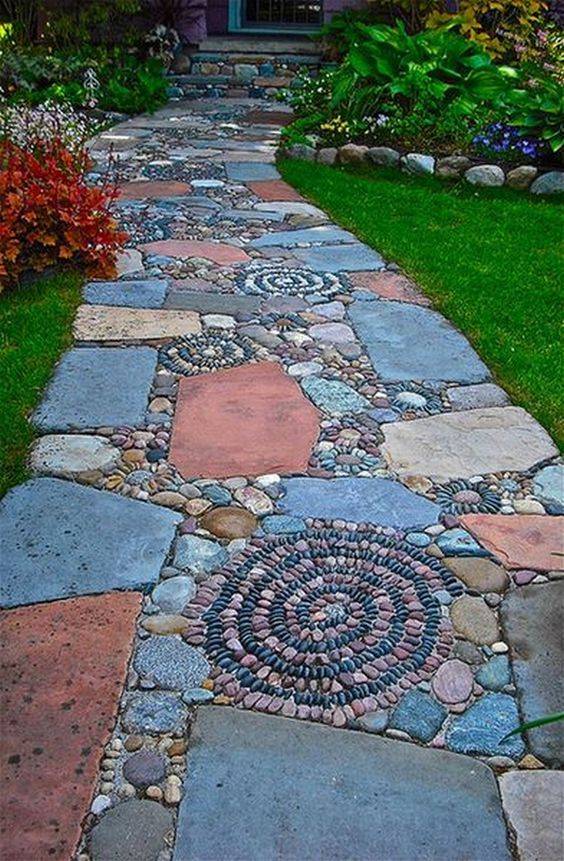 Mosaic Garden Path Ideas