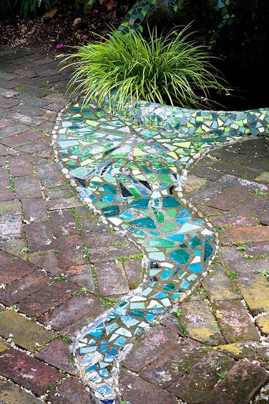 Mosaic Garden Path Ideas