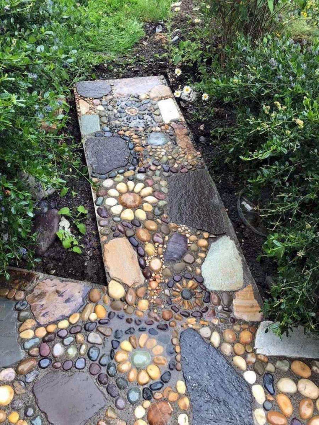 Sublime Extraordinary Mosaic Garden Path Design Ideas