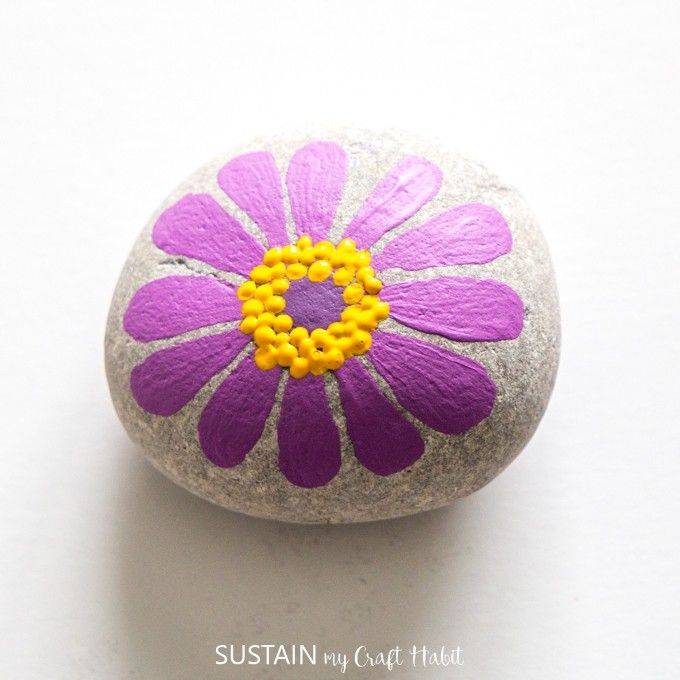 How To Diy Painted Rock Flowers Garden Unique Ideas Decor And Designs